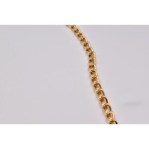 Vintage Statement Leaf Charm Chain Belt Gold Chunky Adjustable Fall Autumn 1980s main image 11